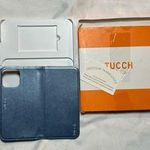 TUCCH Wallet Case for iPhone 16 Pro Max Iridescent Powder Blue Photo 4