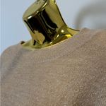 H&M Metallic Beige Shimmer Knit Sweater – Size M Photo 1