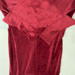 Guess  Ladies  Velour Red Embossed Pants Photo 0
