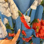 Parker  Blue Floral Mini Dress Photo 2