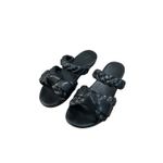 FitFlop Braid Slide Open Toe Sandal Shoes Faux Leather Black Women’s 8 Comfort Photo 1