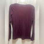 Aerie Women's V-Neck Long Sleeve Top - Maroon Photo 2