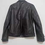 Vintage Santa Fe Leather Brown Full zip Bomber Jacket Lg Moto Photo 7