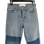 IRO  Jeans Revolve Saks Straight Distressed Patch Color block Jeans Size 25 Photo 3