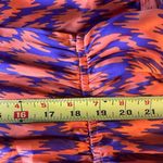 Boutique Vibrant Orange and Purple Aztec Patterned Long Sleeve Romper, Sz S Photo 10