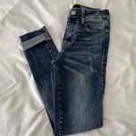 Aeropostale Medium Acid Wash Distressed Raw Hem Ankle Jeggings Photo 1