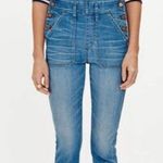 Madewell NWT Overalls Hewitt Wash Skinny Crop Denim Stretch Jeans Size Medium Photo 0