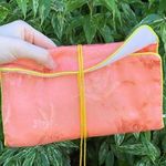 Coral Jewelry Roll | Silky/Satin Fabric | Travel Bag, Purse, Pouch, Asia Pink Photo 0