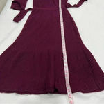 Kate Spade Kate‎ spade  100% WOO  Women's Purple V Neck Long Sleeve Wrap Dress size XS Photo 13