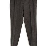 Fabiana Filippi Wool Blend Gray Beaded Hem Tapered Pants 38 MEDIUM Photo 0