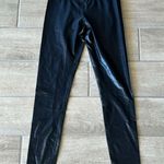 Carbon 38  Black Metallic Thick Band Leggings in Takara Shine Size: S Photo 2