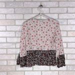 Intermix  Doryll Bell Sleeve Silk Floral Print Blouse Size 6 Photo 6