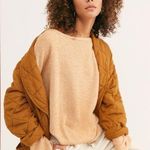 Free People Franny Pullover Honey Ginger size small (oversized) EUC Photo 0