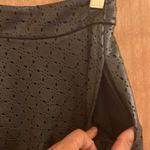 Ella Moss Ella Miss black leather cut out print mini skater skirt Photo 4