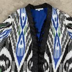 Chico's  Bordered Tassel Ikat Kimono Bohemian Print Cover Up Duster XL‎ Vacation Photo 11