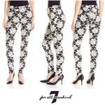 7 For All Mankind Jacquard Pants Black & White 27 Photo 1