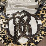 Elegant Cream and Brown Scarf Photo 3