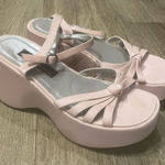 No Boundaries  Y2K Style Baby Pink Chunky Sandal 8 Strappy Photo 0