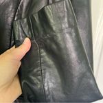 JLC Outerwear Black Leather Long Sleeve Coat Jacket Size Medium Photo 7