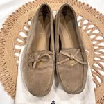 Prada  Suede Bow Drivers Tan Leather Size EU 38 Photo 1
