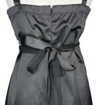 Charlotte Russe  Y2K‎ Vintage Black Satin Rosette Babydoll Dress M Fairy Whimsy Photo 5