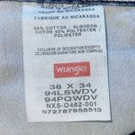 Wrangler Mens Straight Jeans Original Fit Medium Wash 94LSWDV Blue Size 38x34 Photo 5
