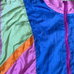 Vintage Shell Shock Colorful Windbreaker Pink Size XL Photo 7