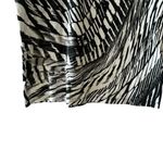 DKNY  Print Knot Cutout T-Shirt in Black White Combo Soft Short Sleeves SZ M #189 Photo 4