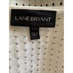 Lane Bryant Open Cardigan Sweater Plus 18 20 Cold Shoulder off white excellent Photo 6