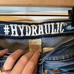 Hydraulic Blue Jean Shorts with Distressed Finish Photo 3