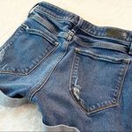 Abercrombie & Fitch Harper Low Rise Midi Jean Shorts Cuffed Distressed Size 00 Photo 5