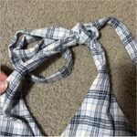 Hollister Blue Plaid Halter Top Photo 2