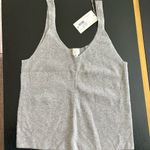 A New Day Ribbed Knit Crop Sweater Tank Gray Size XL NWT Photo 1