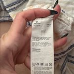 Rip Curl  Women’s Midi Dress Small White Blue Stripe Sleeveless Tiered Smocked Photo 7