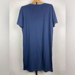 Madewell Blue Short Sleeve Crewneck Mini T-Shirt Dress Photo 5