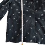 Hello Kitty Forever 21  Oversized Blazer Black Striped Jacket Women’s Size Medium Photo 5