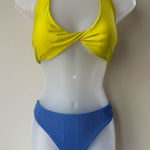 Aerie  Twist Halter Bikini Top And Bikini Bottoms Set Size M Photo 0