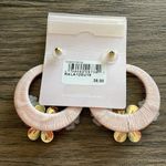 Rachel Parcell  floral hoop statement earrings NWT Photo 4