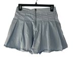 American Eagle Size 0 XS Baby Blue School Girl Uniform Pleated Mini Skirt Photo 2