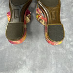 Sam & Libby Womens Pink Thong Sandals 8.5 Colorful Summer Low Wedge Tropical Photo 9