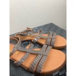 Bella Vita  Women's Size 6 Strappy Sandal Gray Brown Italian Leather Crocodile Photo 9