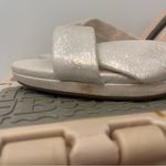 I. Miller  Silver Fabric Ankle Strap Sandals Size 10 Photo 5