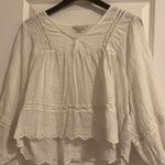 American Eagle Outfitters White Eyelet Top Photo 0