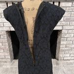 J. Crew Navy & Black Lace V Neck Sheath Dress Size 4 Career Event Dress Up Photo 9