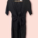 & Other Stories Black Sheath Tie Waist Mini Dress Photo 0