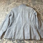 Kate Hill  Light Gray Blue Suede Leather Jacket Photo 3
