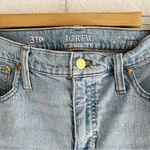 J.Crew 9" Demi-Boot Crop Jeans Sz 31P Raw Hem Light Wash Photo 3