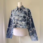 Vintage Y2K Keren Hart Relaxed Fit Cropped Denim Jacket Blue Size M Photo 3
