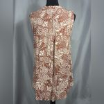 Women's Nostalgia V Neck Sleeveless Shirt Blouse Tank Top Rust Copper Sz L NWOT Size L Photo 1