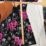 Studio 1940  L Dress Black Pink Floral Polyester Stretch Cottagecore Romantic Photo 5